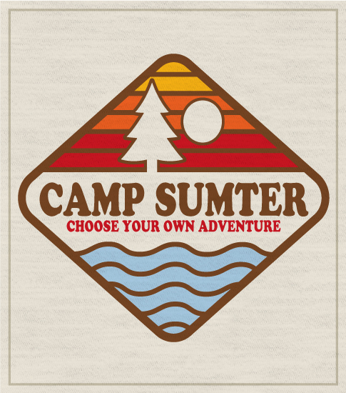 Retro Style Summer Camp T-shirt