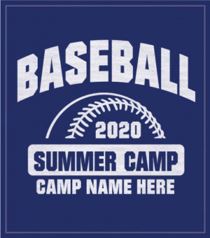 Baseball Camp T-shirt Half Ball