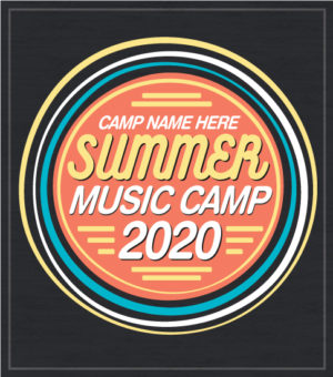 Music Summer Camp T-shirt Orange