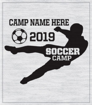 Summer Soccer Camp t-shirts with Silhouette