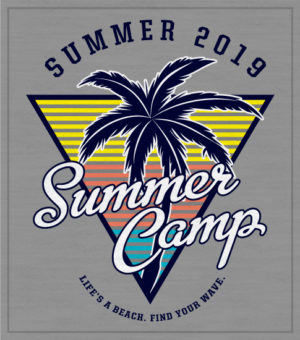 Summer Camp T-shirt Palm Tree